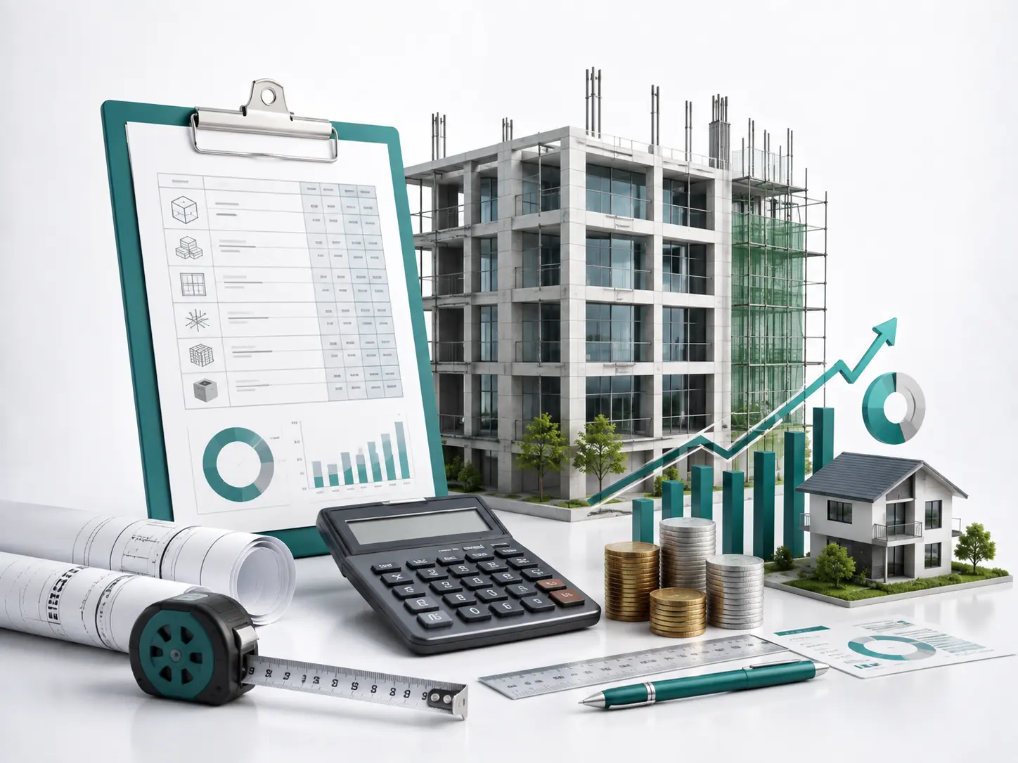 Building cost estimation and construction quantity assessment